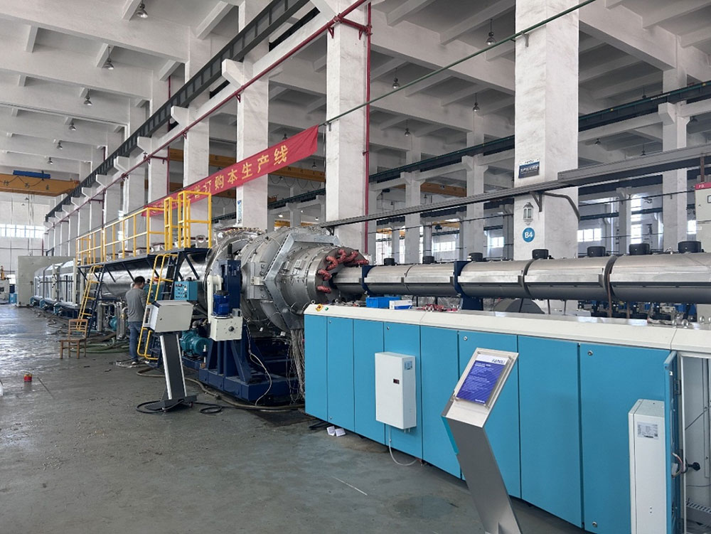 অভিনন্দন ফাংলি PE1200U পলিথিন পাইপ এক্সট্রুশন সরঞ্জামের সম্পূর্ণ সেট সফলভাবে গ্রহণযোগ্যতা সম্পন্ন করার জন্য